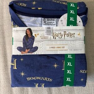Harry Potter Women's Navy Hogwarts 2-Piece Lounge Pajama Set